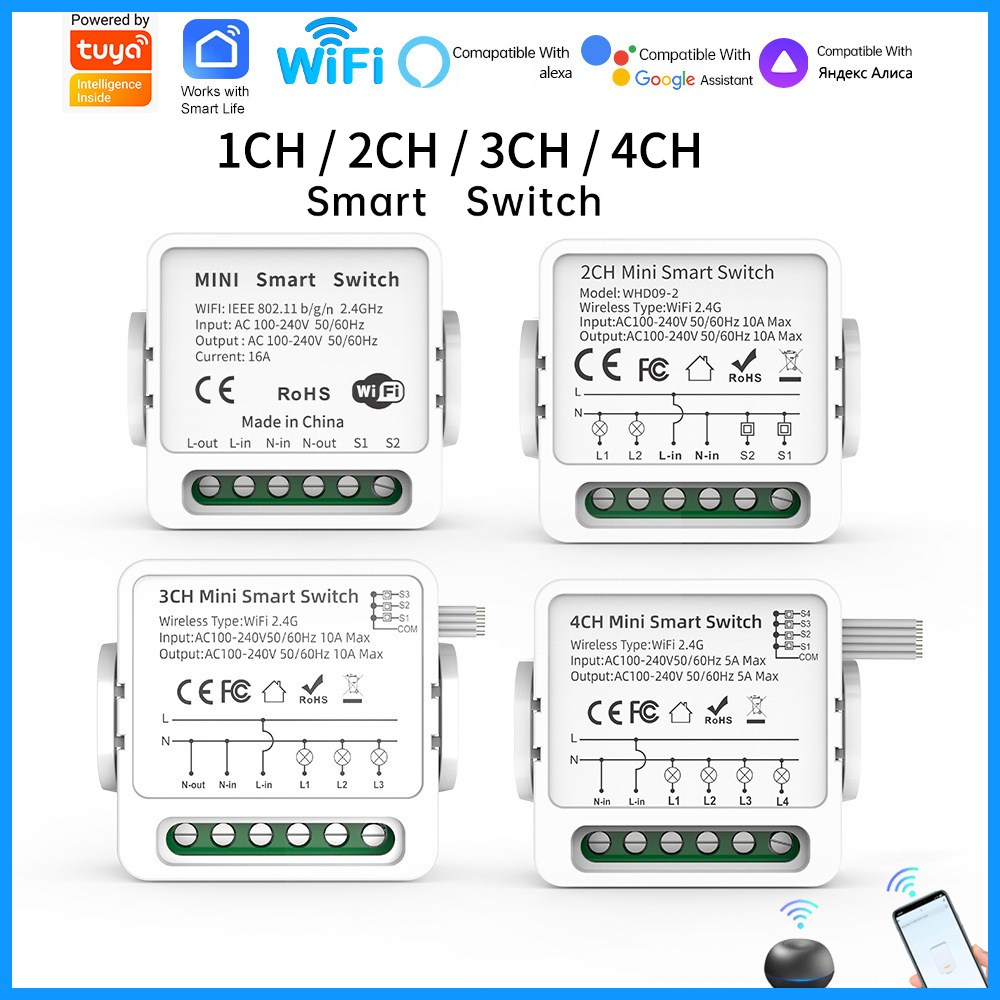 Smart Home Miniature - مفتاح ذكي واي فاي من تويا
