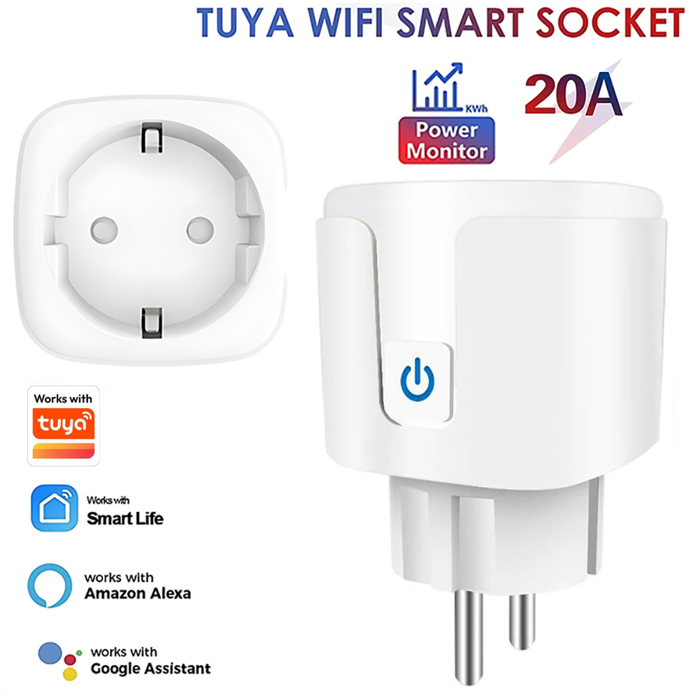 Smart Outdoor Plug - يعمل مع تطبيق Tuya Smart Life،