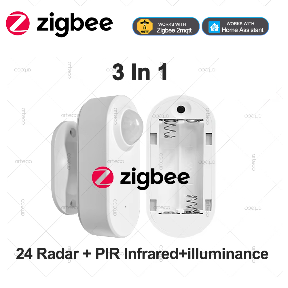 Zigbee Motion Sensor - 3 في 1 زيجبي وجود الإنسان