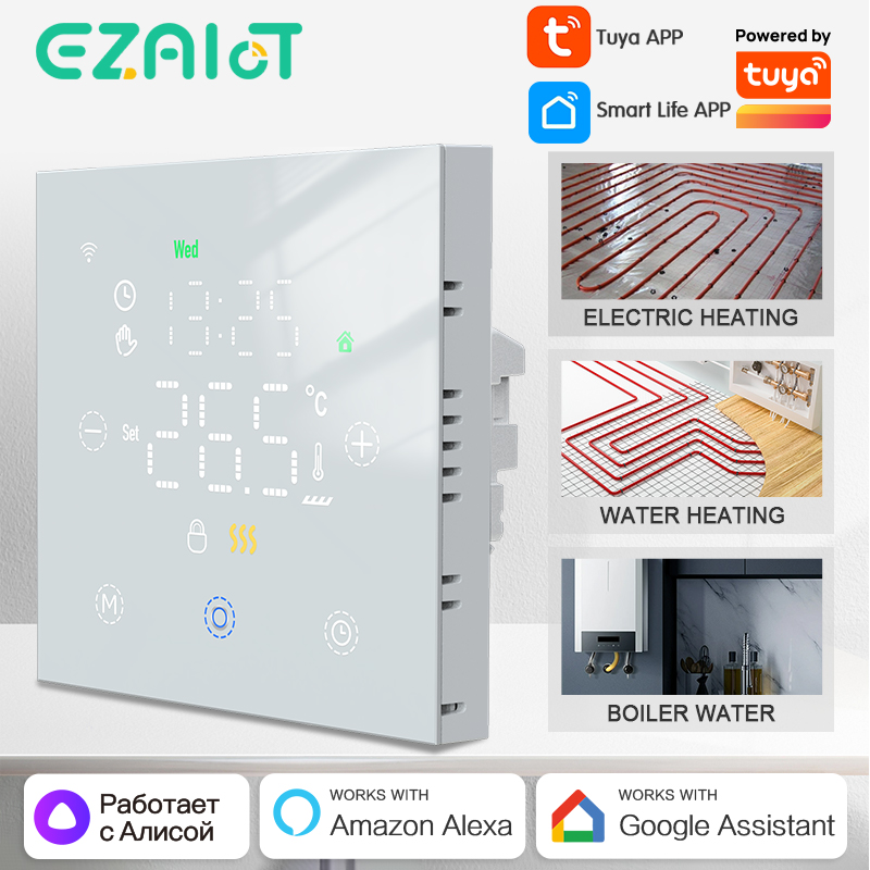 Smart Home Yandex - Tuya-ترموستات ذكي لتسخين المياه والكهرباء والأرضية