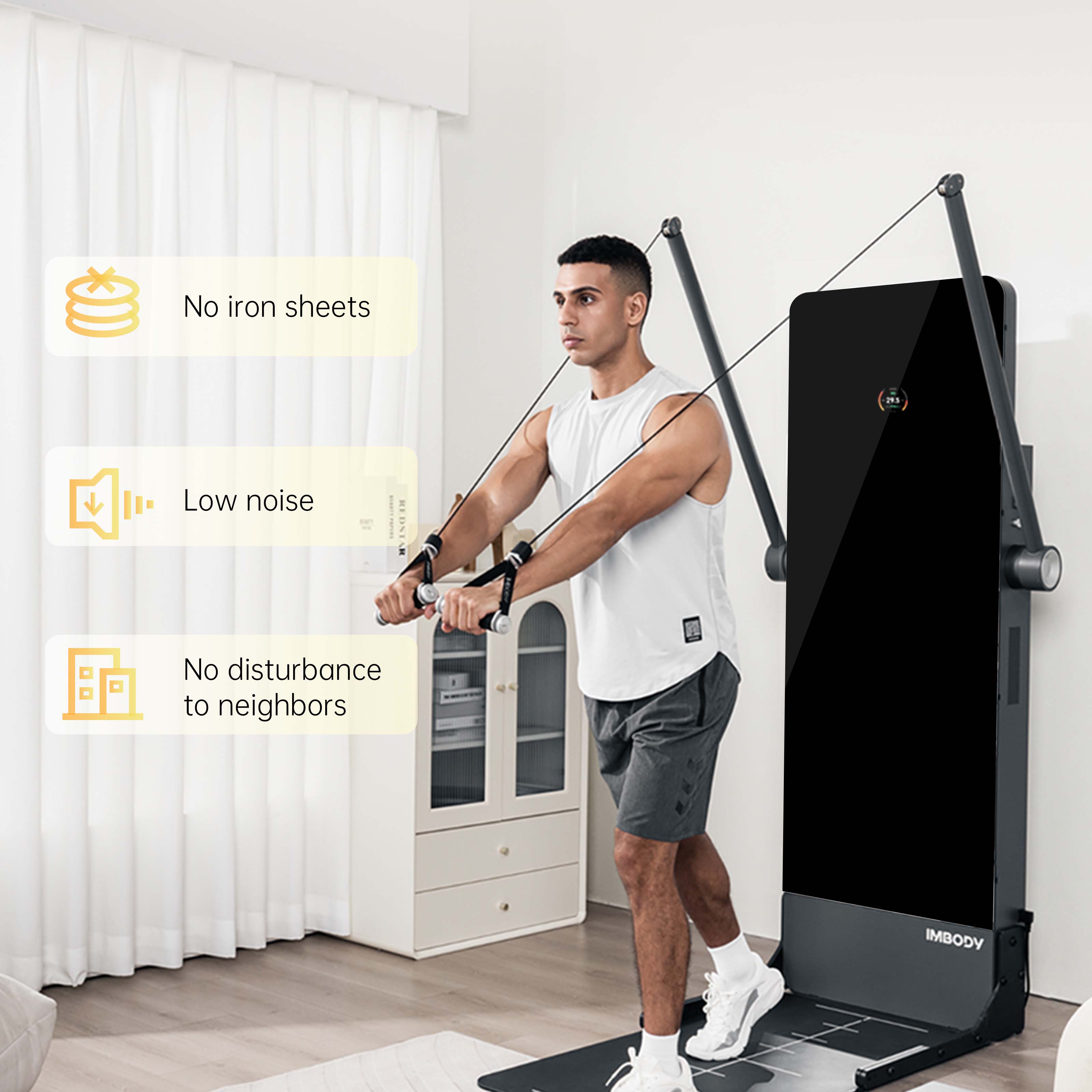 Smart Home Gym Mirror - معدات رياضية تجارية، مرآة ذكية للياقة