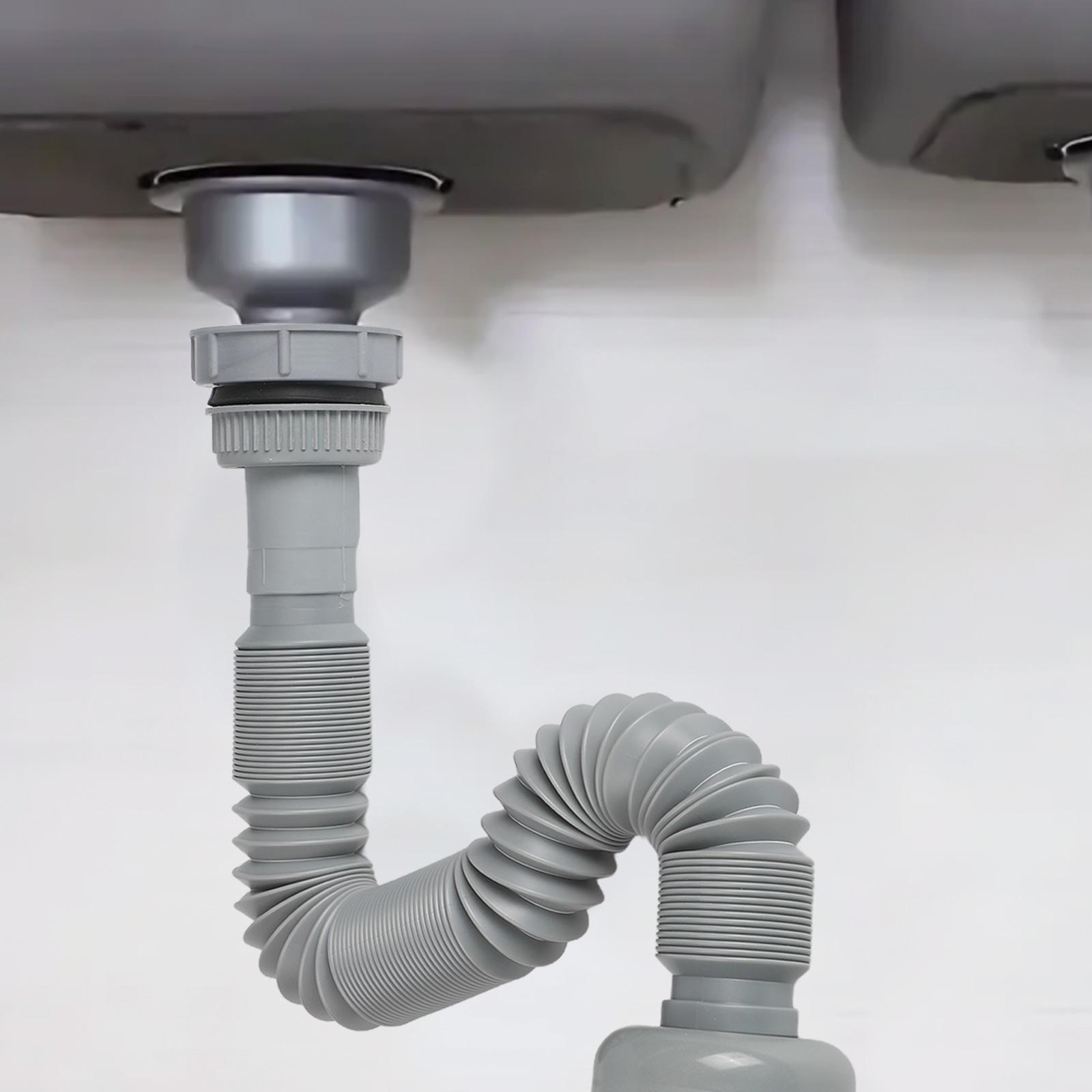 Smart Home Kitchen - خرطوم توصيل قابل للتمدد لأنابيب تصريف