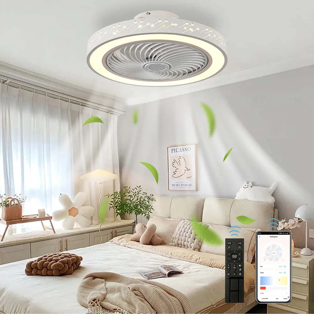 Smart Ceiling Fan - مروحة سقف بجهاز تحكم عن بعد