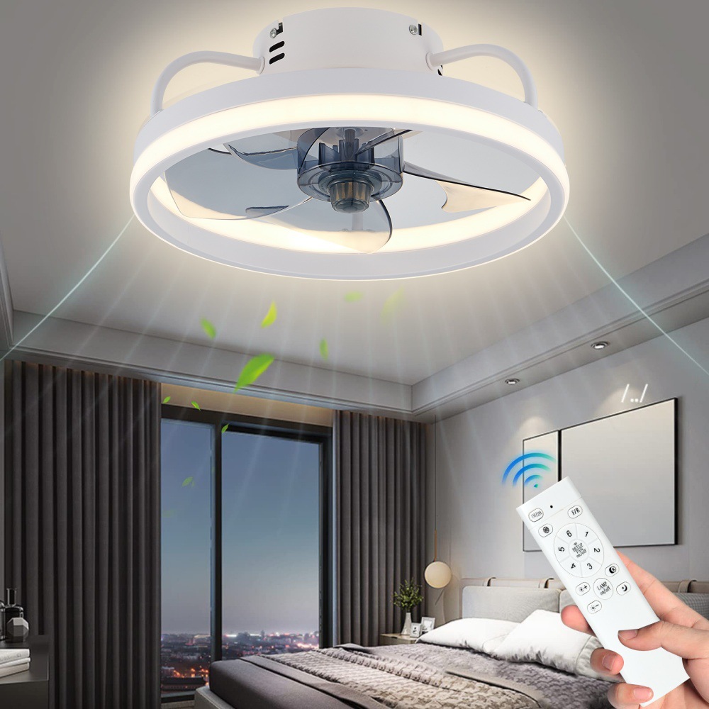 Smart Ceiling Fan - مروحة سقف LED حديثة مع تحكم