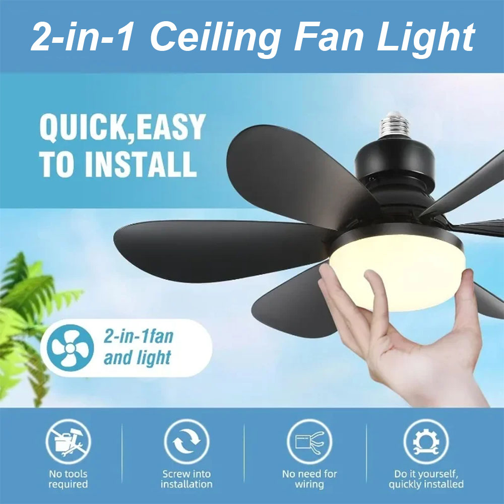 Smart Ceiling Fan - 30/40 واط مروحة السقف الإضاءة درجة