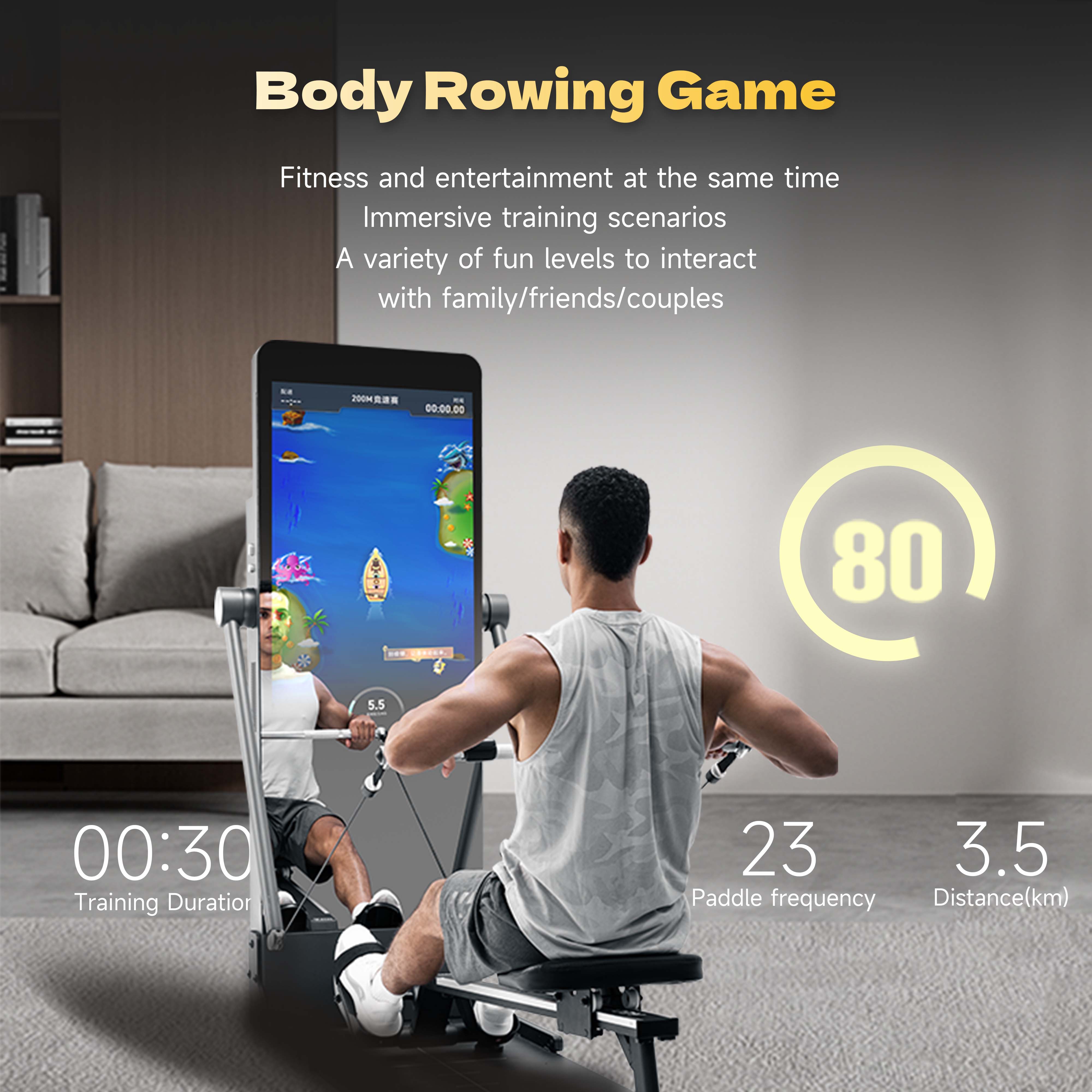 Smart Home Gym Mirror - محطة تمارين رياضية ذكية، مرآة لياقة