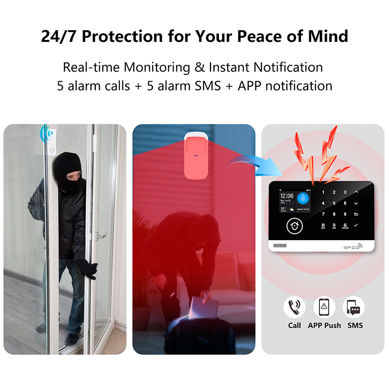نظام إنذار للمنزل Tuya WIFI GS - مراجعة Smart Home Keyboard وسعره
