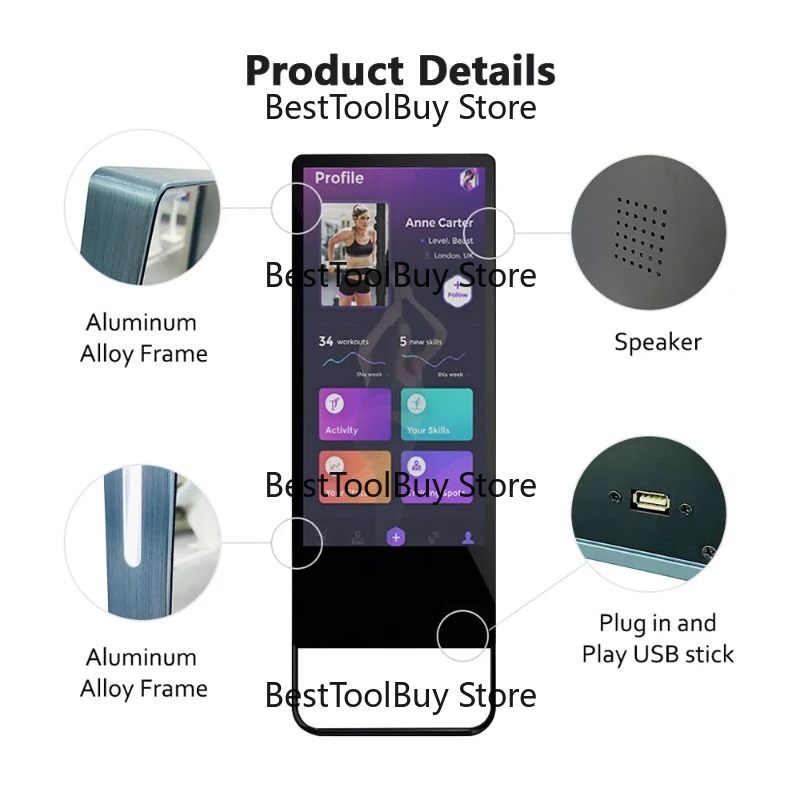 مرآة لياقة بدنية ذكية تفاعلية  - مراجعة Smart Home Gym Mirror وسعره