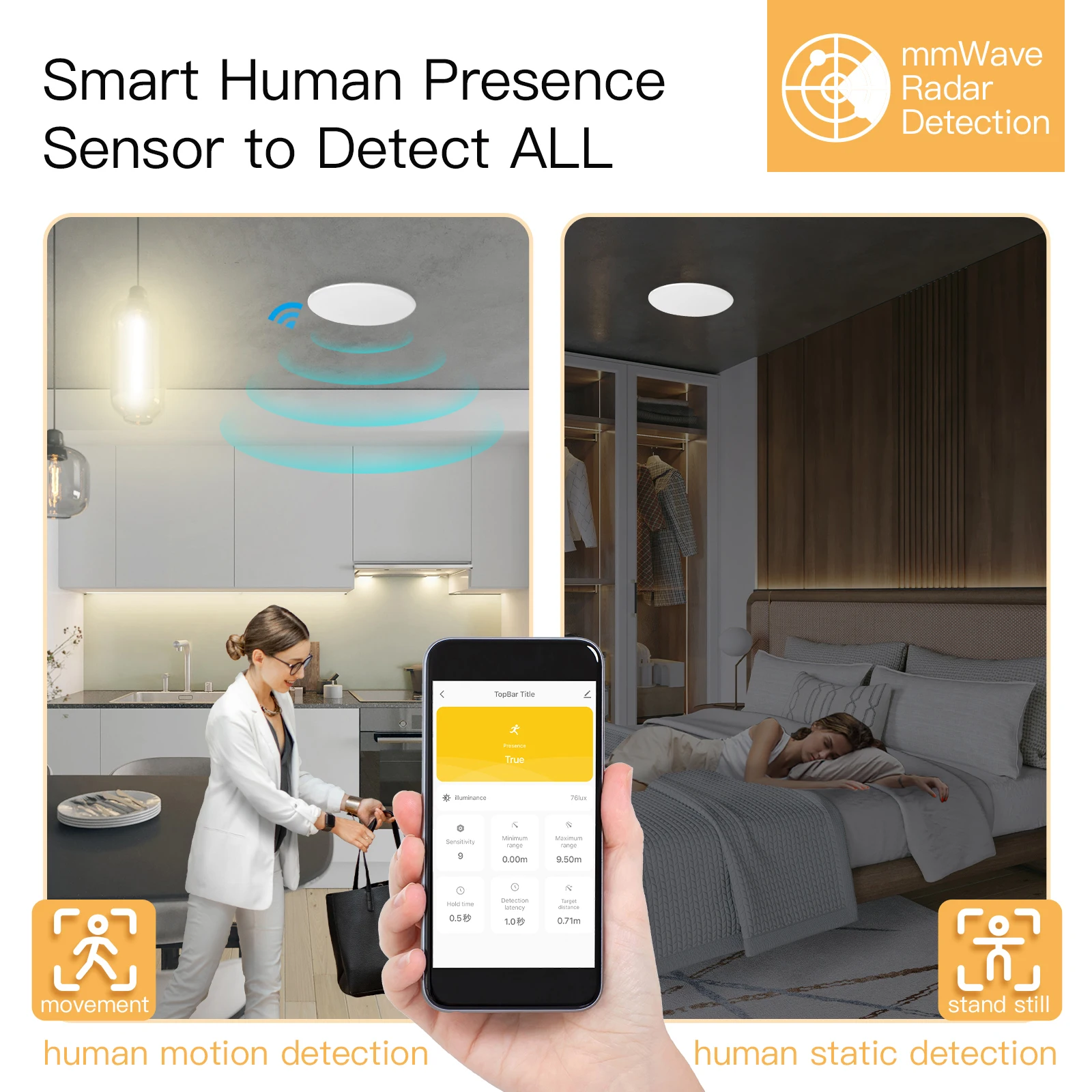 كاشف وجود الإنسان Tuya ZigBee  - مراجعة Zigbee Motion Sensor وسعره