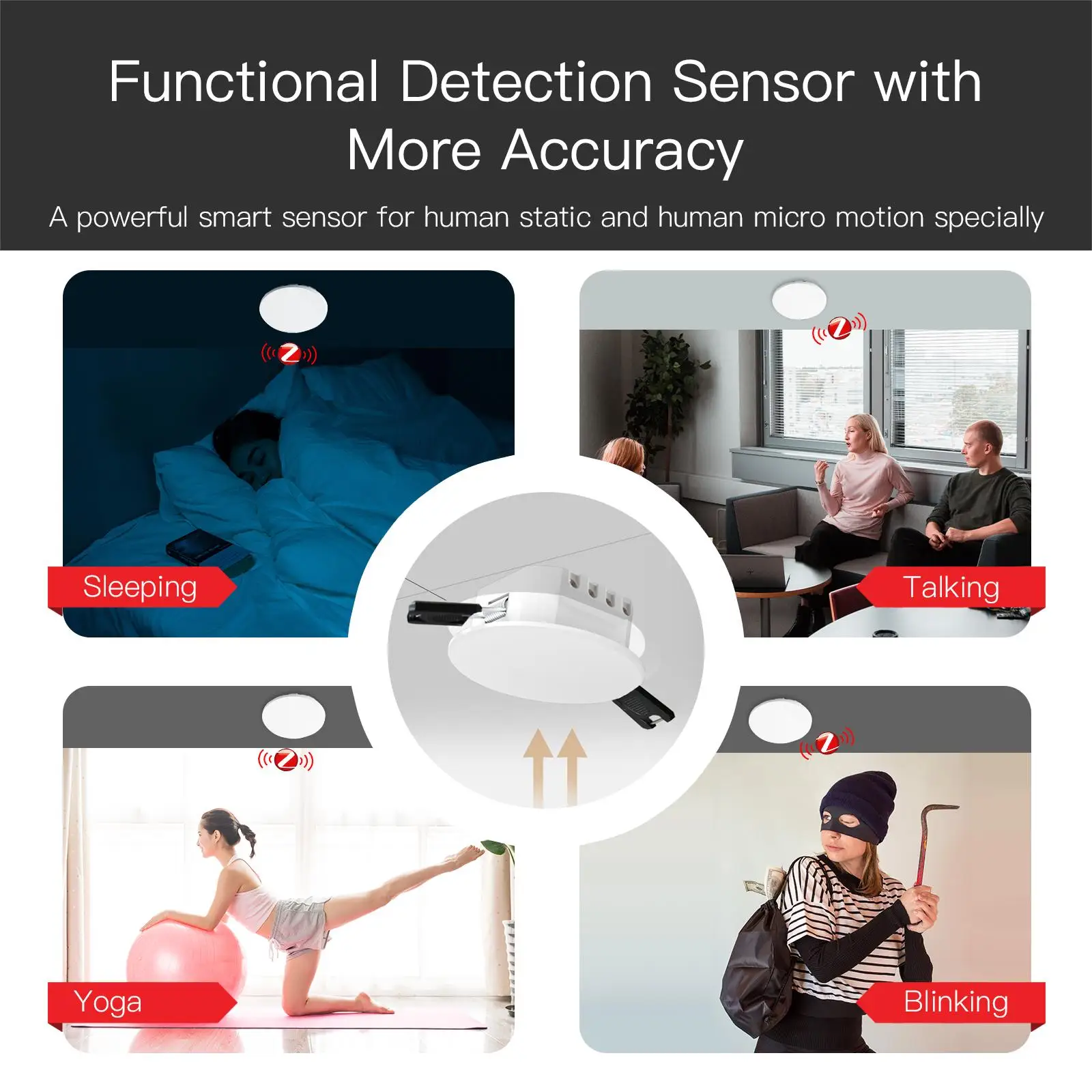 كاشف وجود الإنسان Tuya ZigBee  - مراجعة Zigbee Motion Sensor وسعره