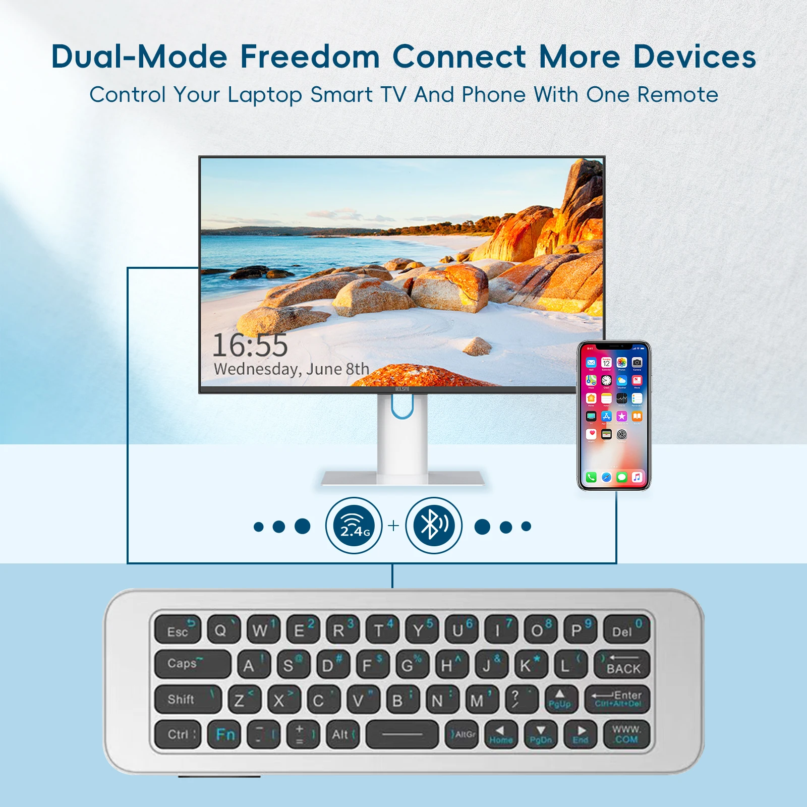 لوحة مفاتيح لاسلكية صغيرة IPaz - مراجعة Smart Home Keyboard وسعره