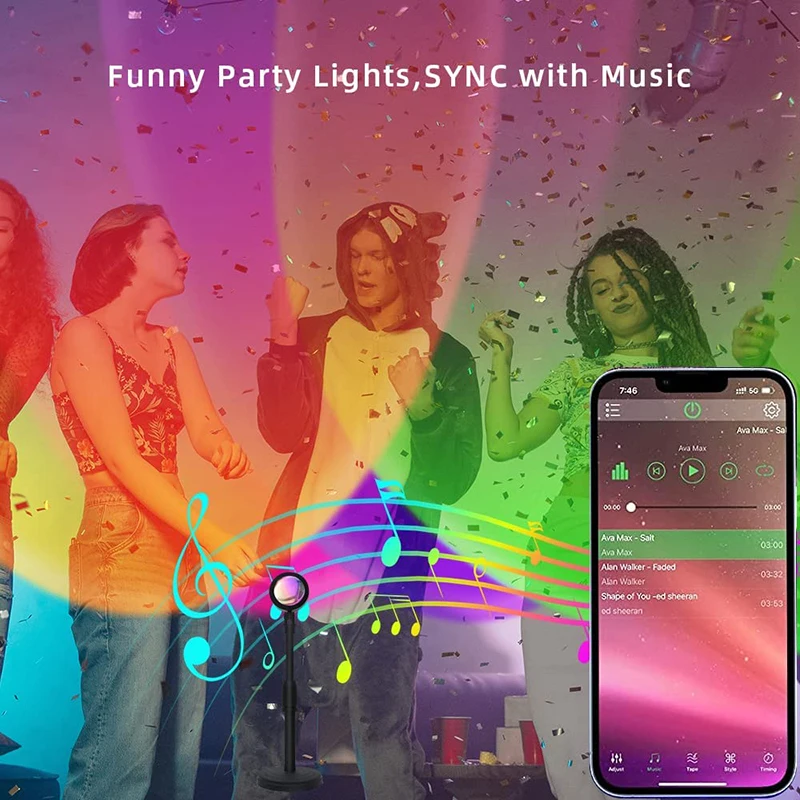 مصباح غروب الشمس الذكي LED ، م - مراجعة Smart Home Networking وسعره