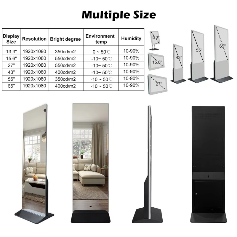 شاشة عرض إعلانية ذكية تفاعلية  - مراجعة Smart Home Gym Mirror وسعره