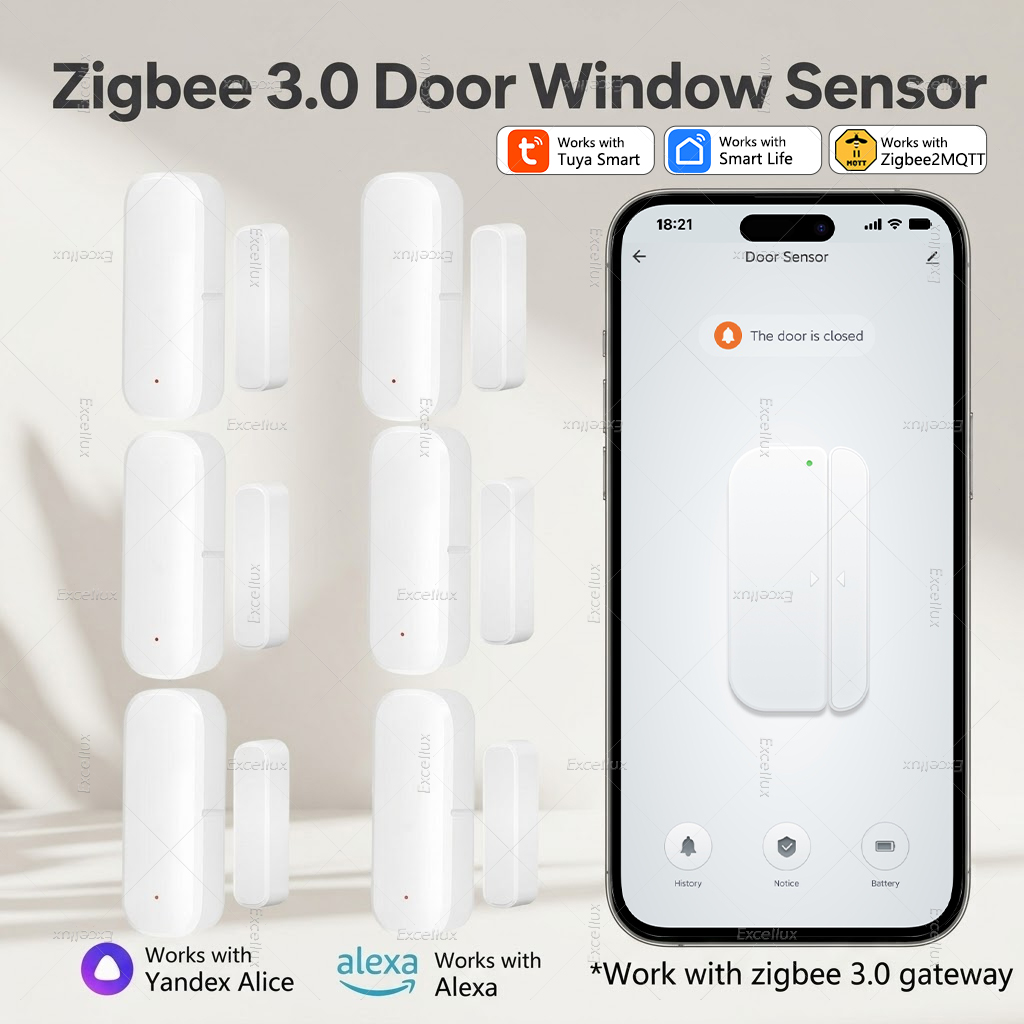 مستشعر أبواب ونوافذ Tuya Zigbe - مراجعة Smart Home Yandex وسعره