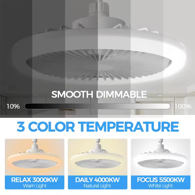 مروحة سقف ذكية حديثة مع إضاءة  - مراجعة Smart Ceiling Fan وسعره