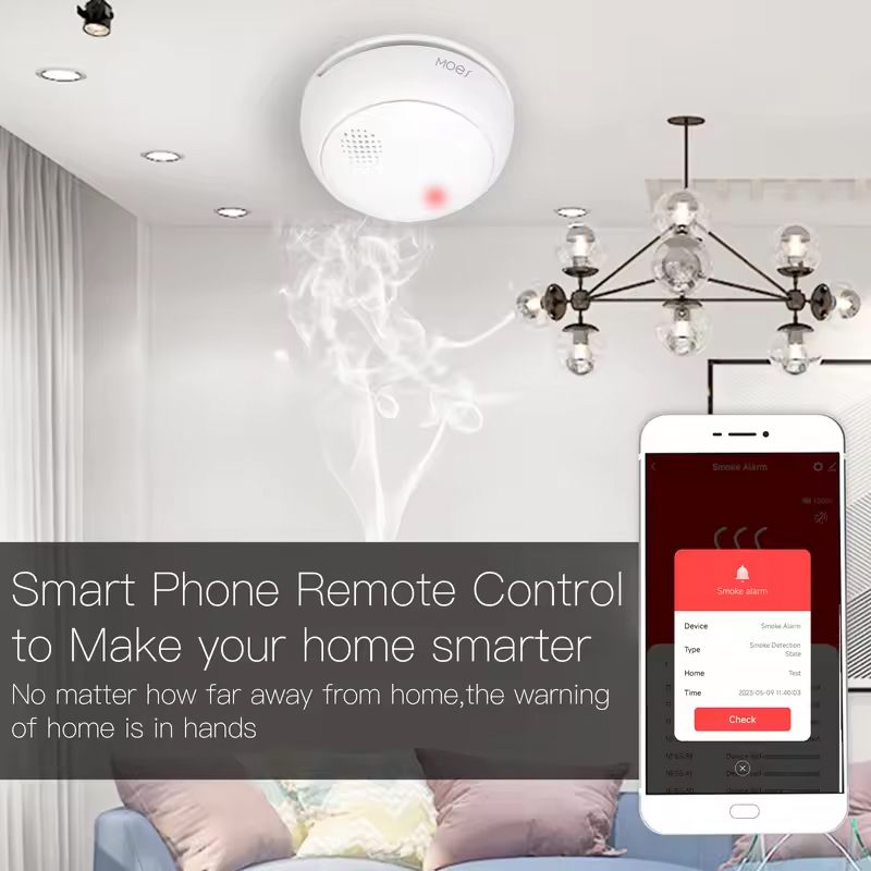 كاشف دخان ذكي لاسلكي من MOES ي - مراجعة Smart Home Kitchen وسعره