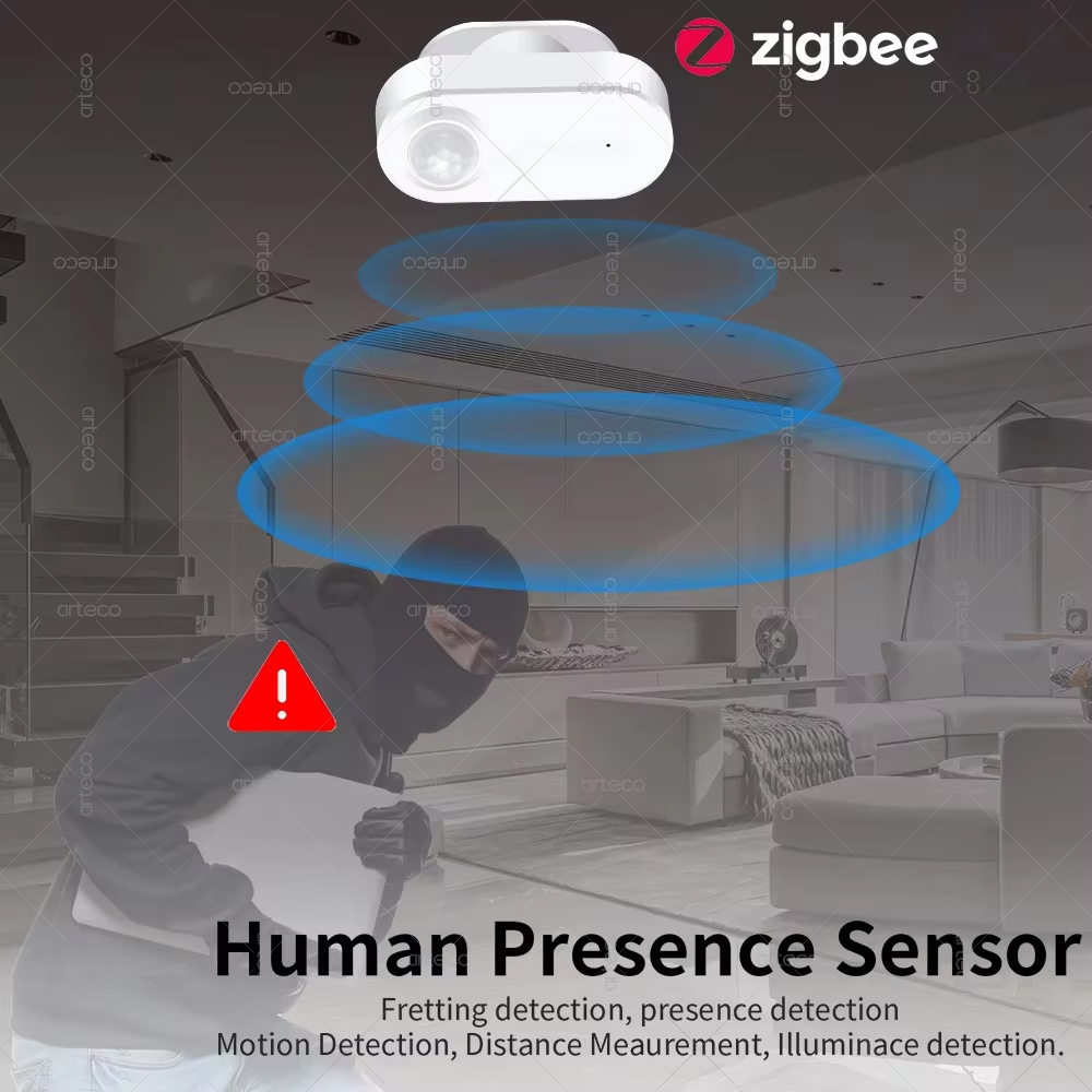 3 في 1 زيجبي وجود الإنسان الاس - مراجعة Zigbee Motion Sensor وسعره