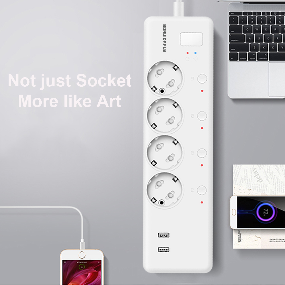 BORUIDAPLS لوحة طاقة متعددة ال - مراجعة Smart Outdoor Plug وسعره