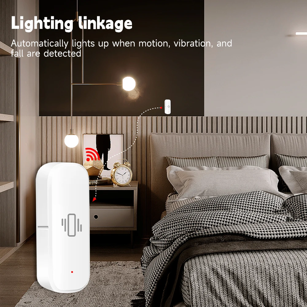 مستشعر اهتزاز ذكي بتقنية واي ف - مراجعة Zigbee Motion Sensor وسعره