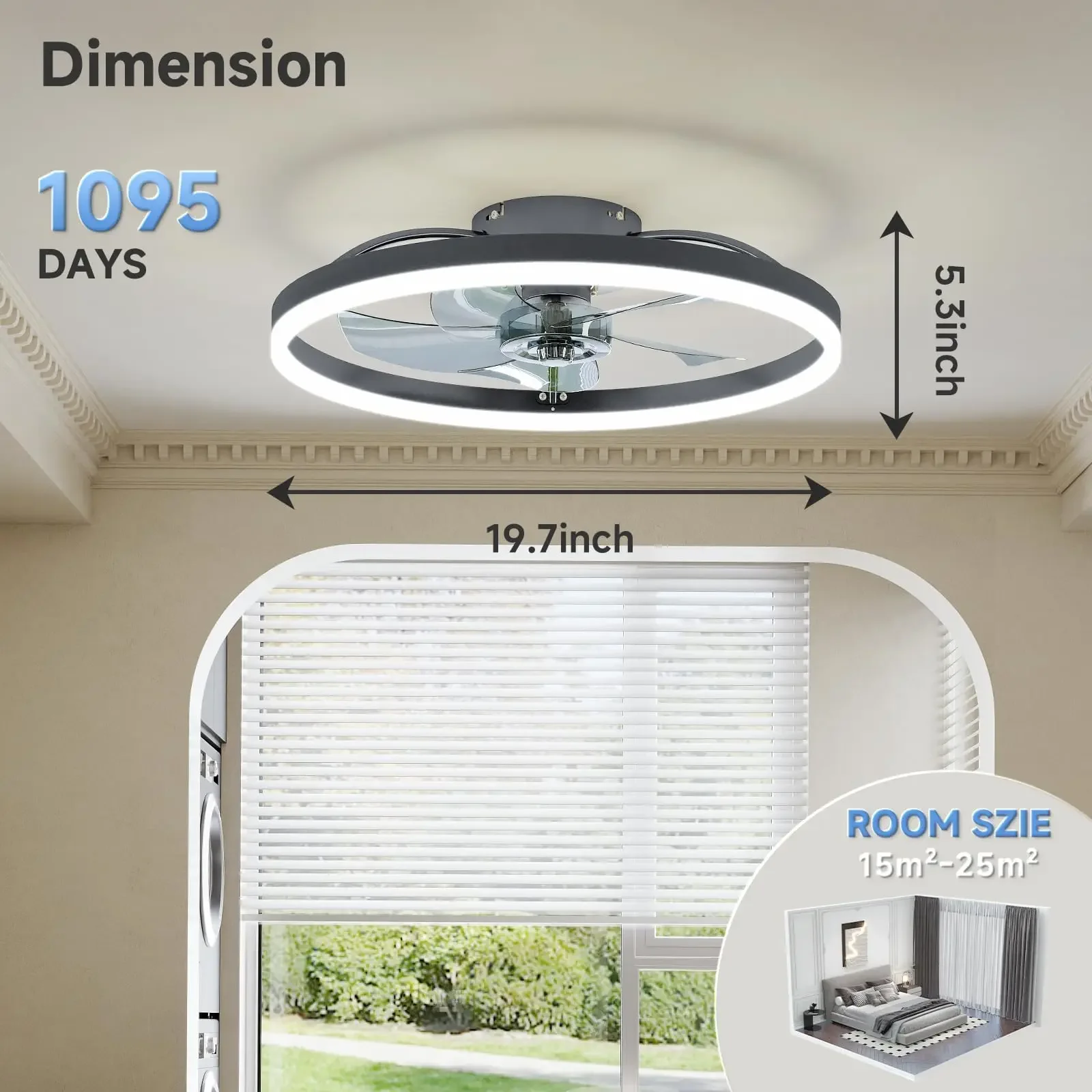 مراوح سقف LED جديدة بسيطة فائق - مراجعة Smart Ceiling Fan وسعره