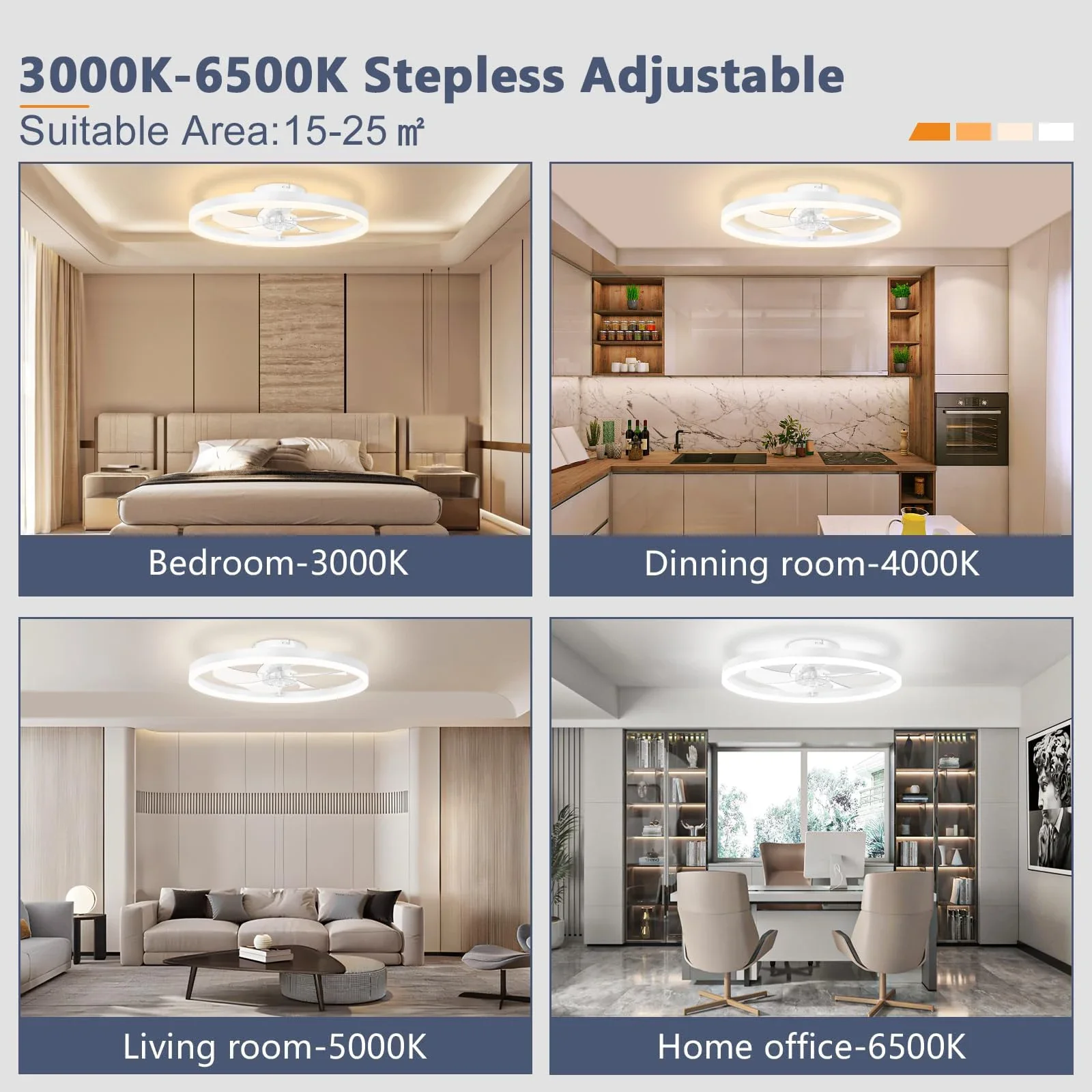 مراوح سقف LED جديدة بسيطة فائق - مراجعة Smart Ceiling Fan وسعره