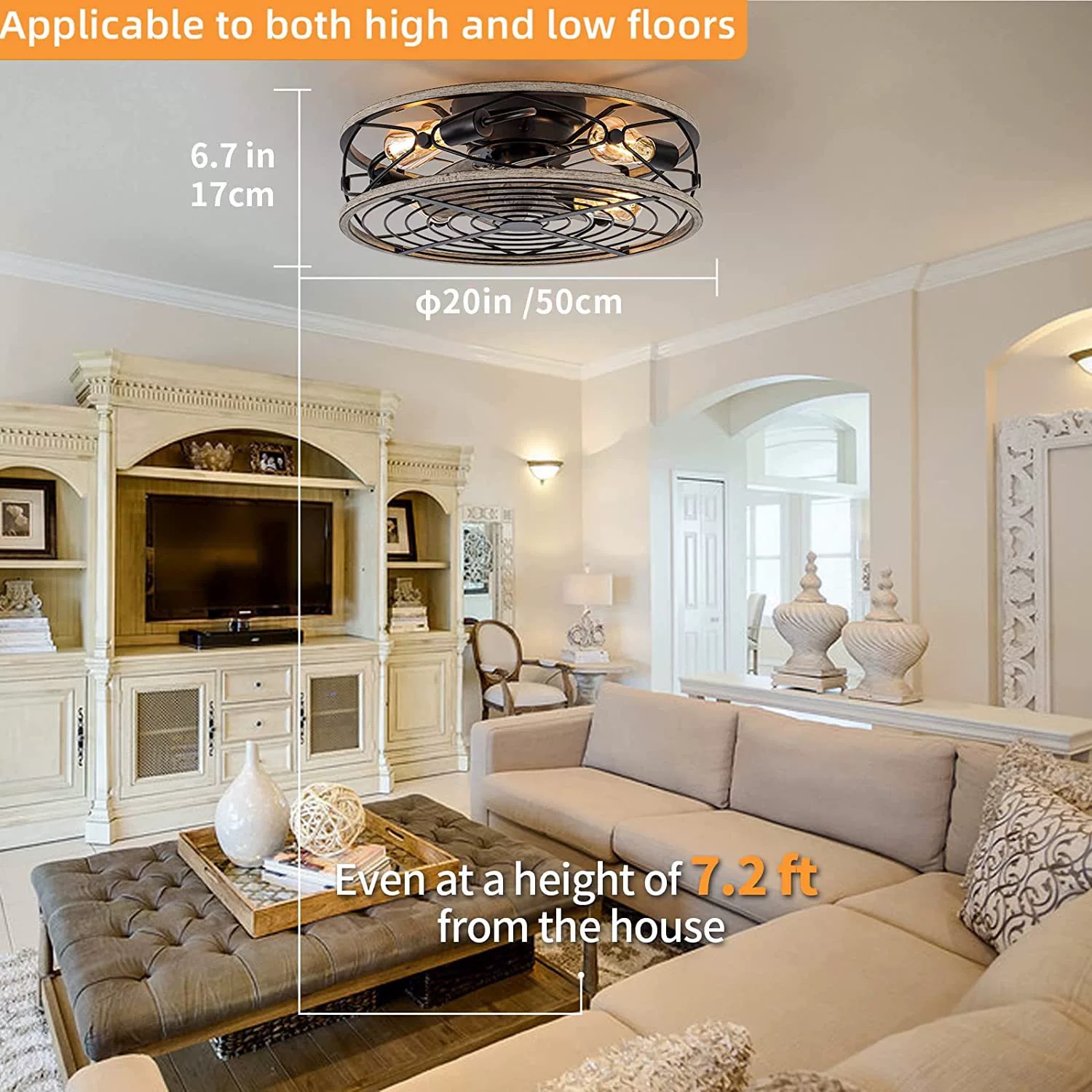 مروحة سقف ذكية مع أضواء التحكم - مراجعة Smart Ceiling Fan وسعره