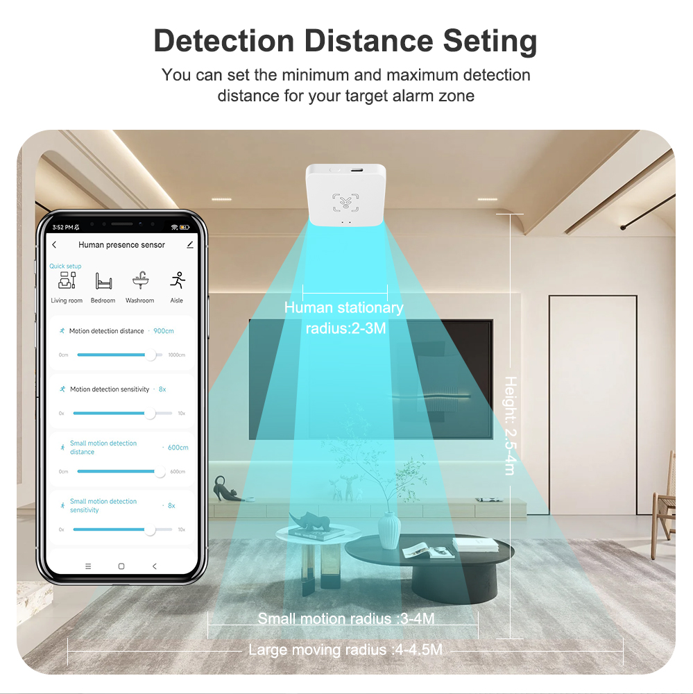 Tuya WiFi/ Zigbee مستشعر الوجو - مراجعة Zigbee Motion Sensor وسعره
