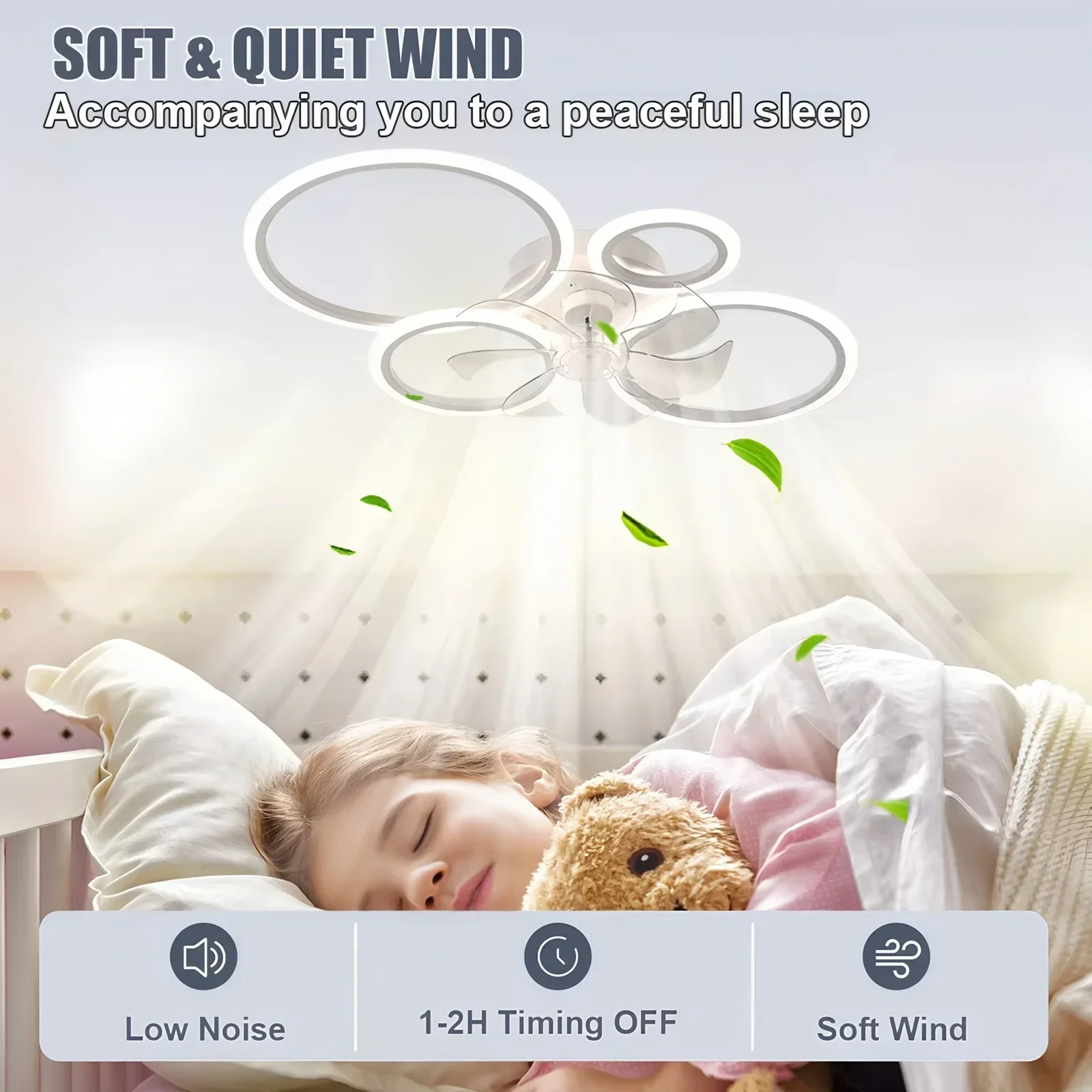 مروحة سقف دائرية مع إضاءة LED، - مراجعة Smart Ceiling Fan وسعره