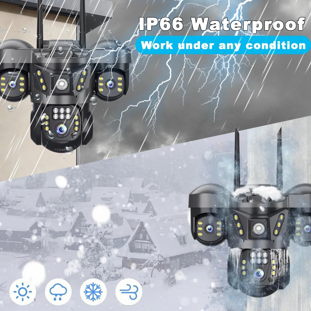 كاميرا IP واي فاي بدقة 15 ميجا - مراجعة Smart Home Kamera Outdoor وسعره