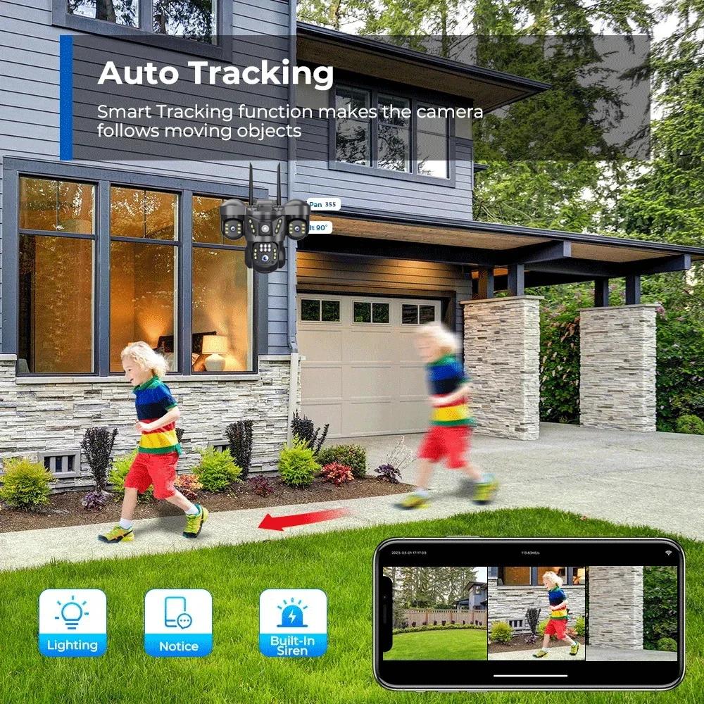 كاميرا IP واي فاي بدقة 15 ميجا - مراجعة Smart Home Kamera Outdoor وسعره
