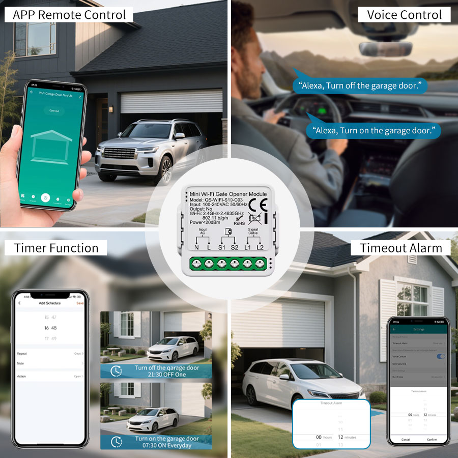 وحدة تحكم ذكية لفتح باب المرآب - مراجعة Smart Home Networking وسعره
