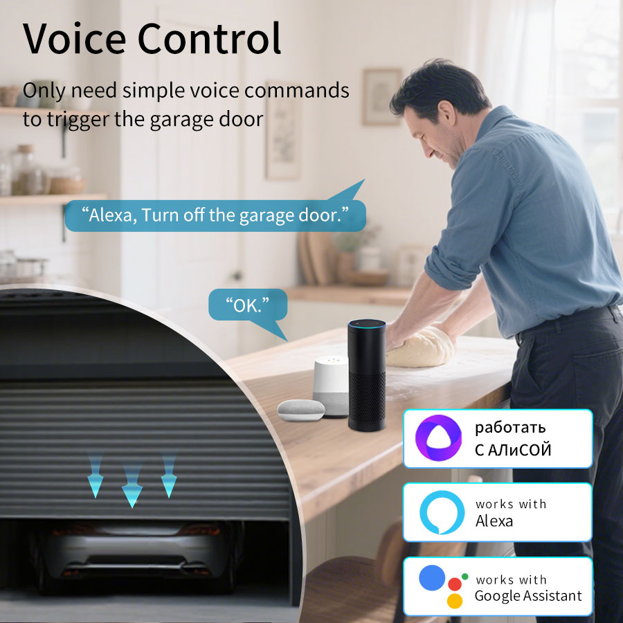 وحدة تحكم ذكية لفتح باب المرآب - مراجعة Smart Home Networking وسعره