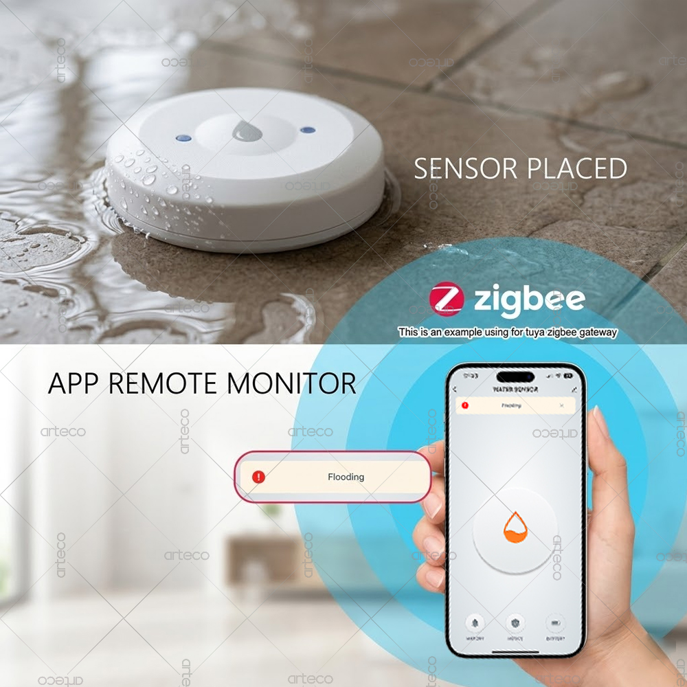 مستشعر تسرب المياه زيجبي، كاشف - مراجعة Smart Home Kitchen وسعره