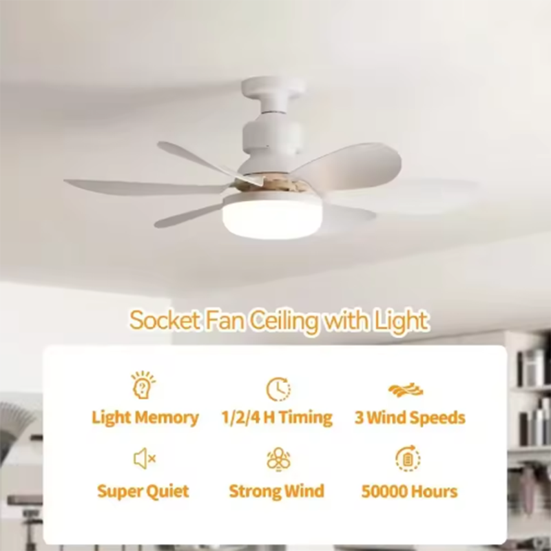 مروحة سقف LED منزلية E27 لعام  - مراجعة Smart Ceiling Fan وسعره