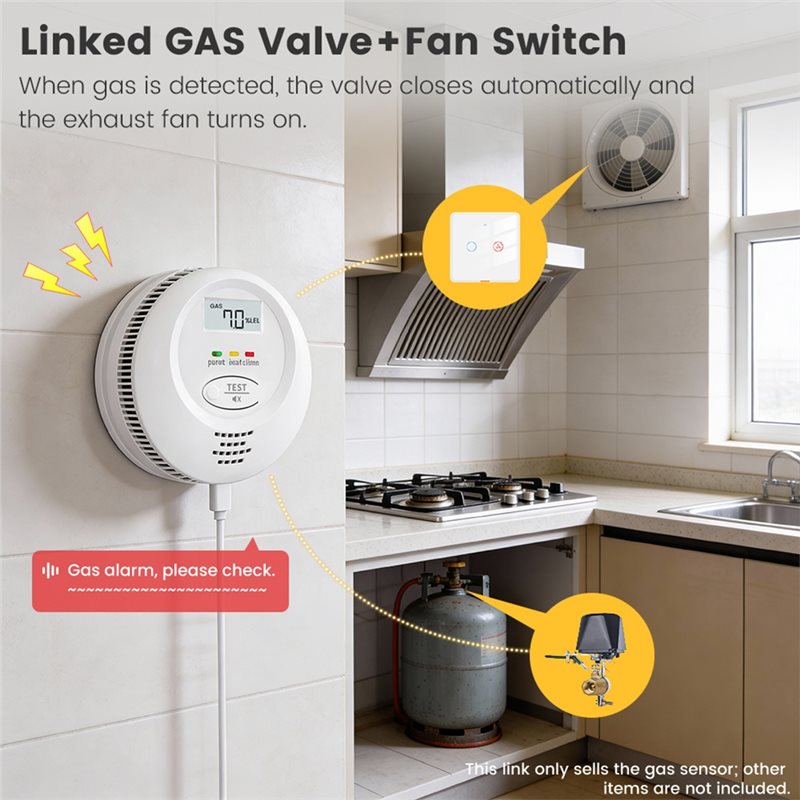 جهاز كشف تسرب الغاز الذكي من ت - مراجعة Smart Home Kitchen وسعره
