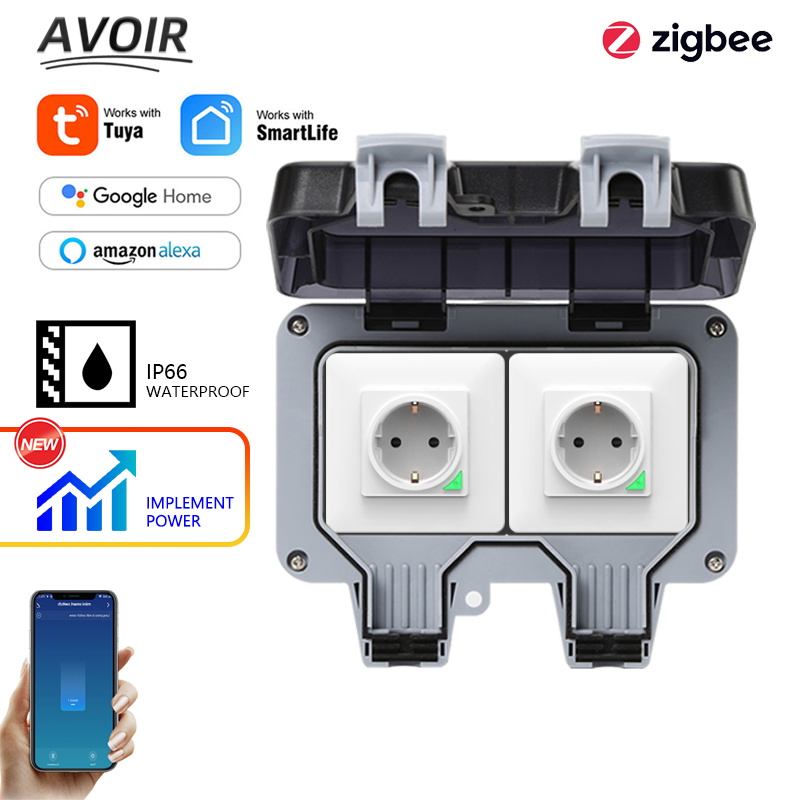Avoir Tuya Zigbee المقابس الكه - مراجعة Smart Outdoor Plug وسعره
