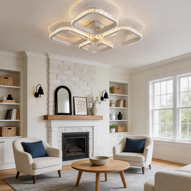 مروحة سقف ذكية بإضاءة LED مع ج - مراجعة Smart Ceiling Fan وسعره