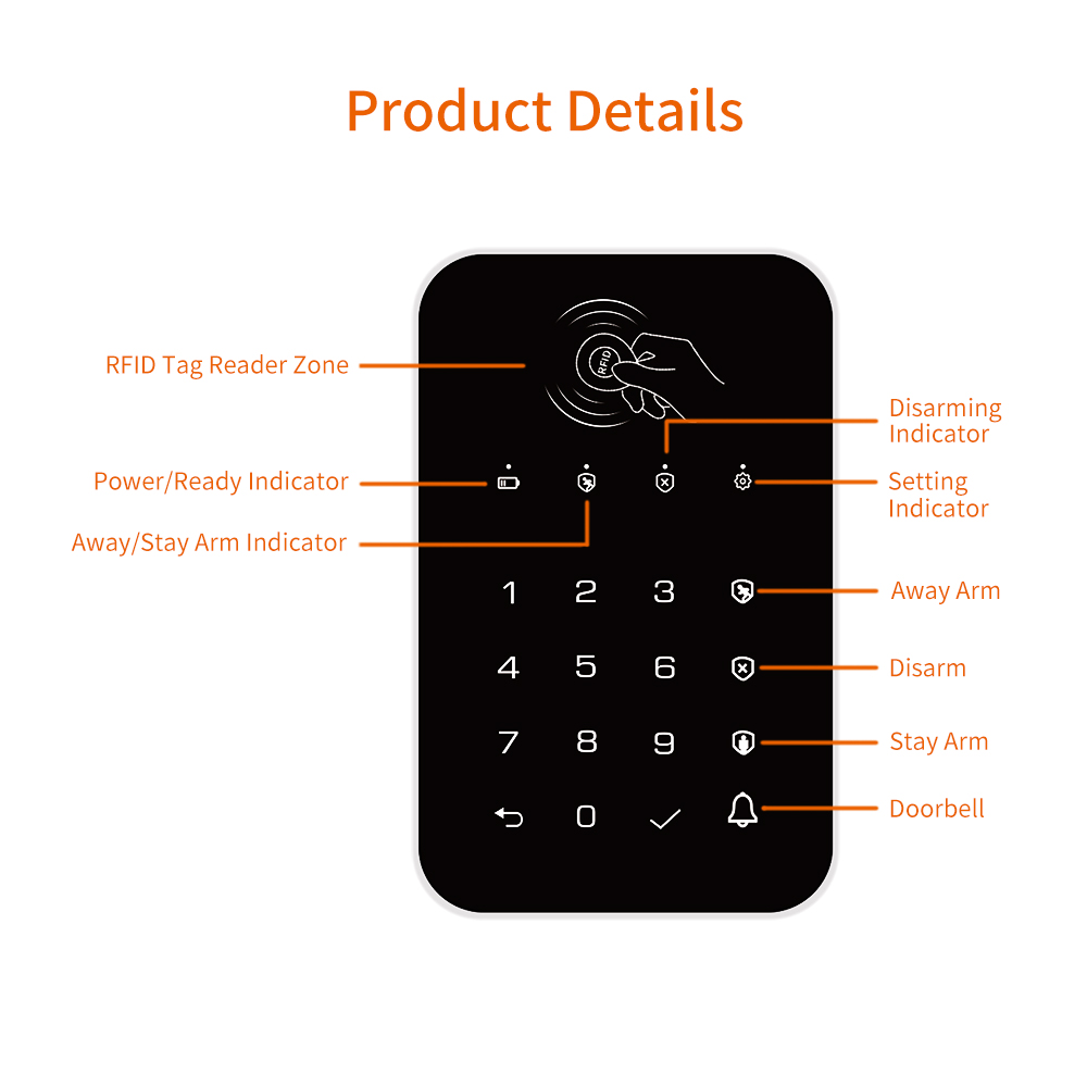 Staniot 433Mhz لوحة المفاتيح ا - مراجعة Smart Home Keyboard وسعره