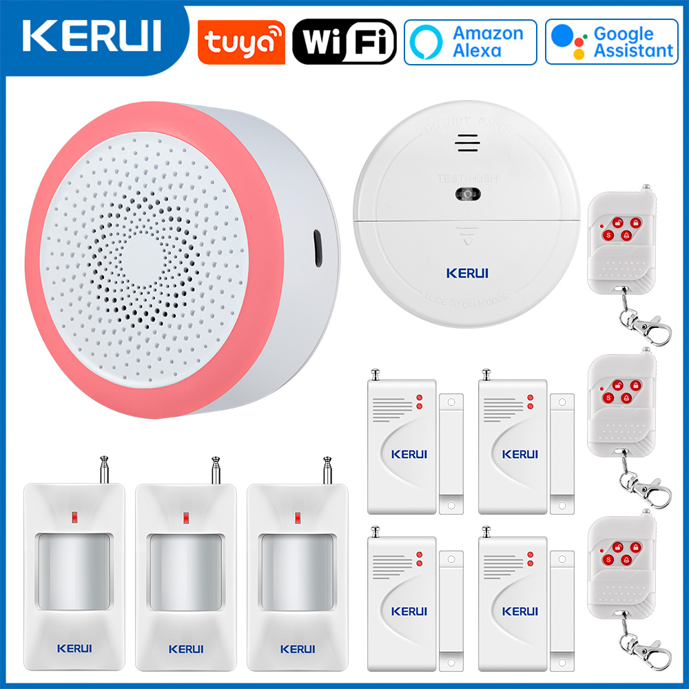 KERUI Tuya محور إنذار المنزل ا - مراجعة Smart Home Demo Kit وسعره