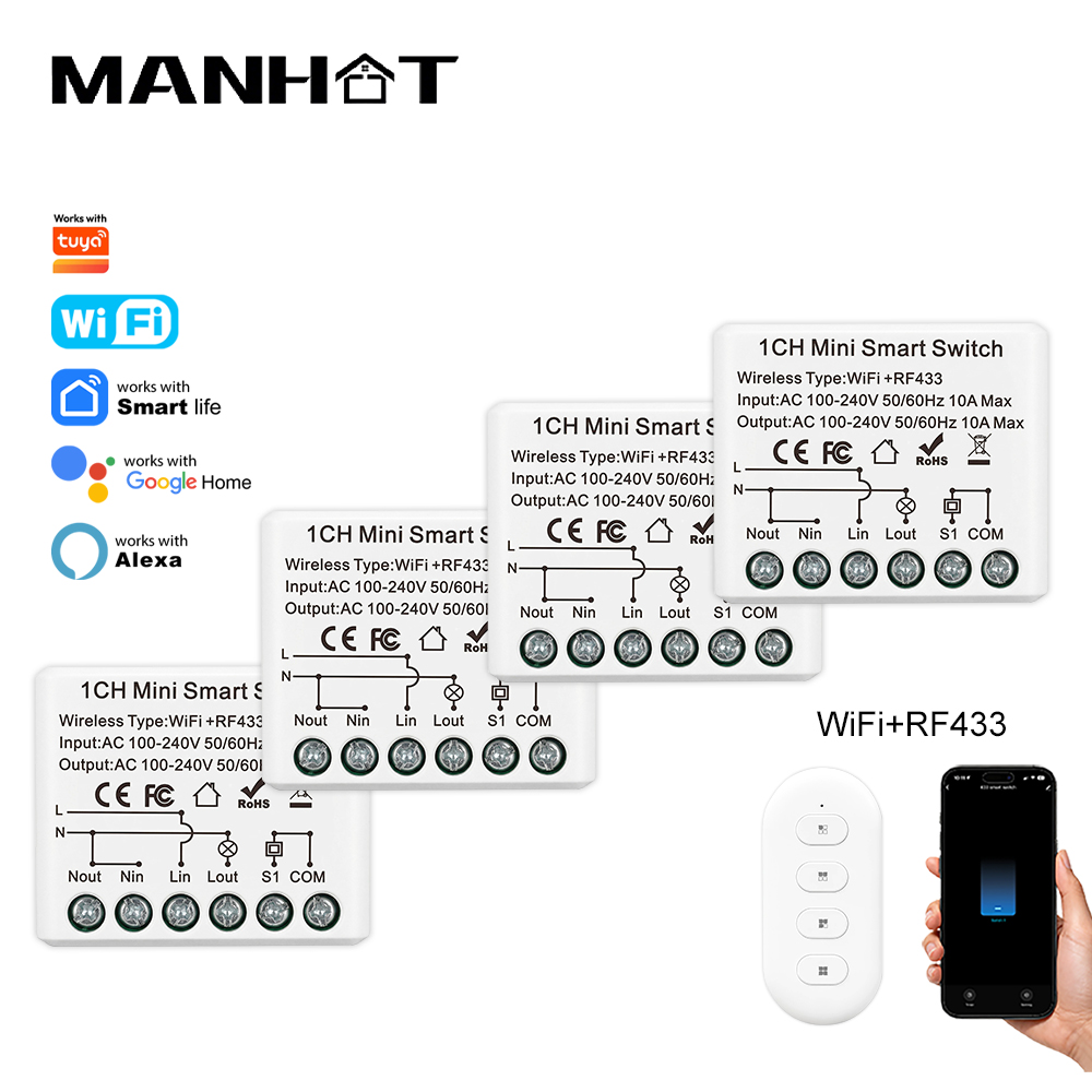 مفتاح ذكي صغير 10 أمبير يعمل ب - مراجعة Smart Home Miniature وسعره