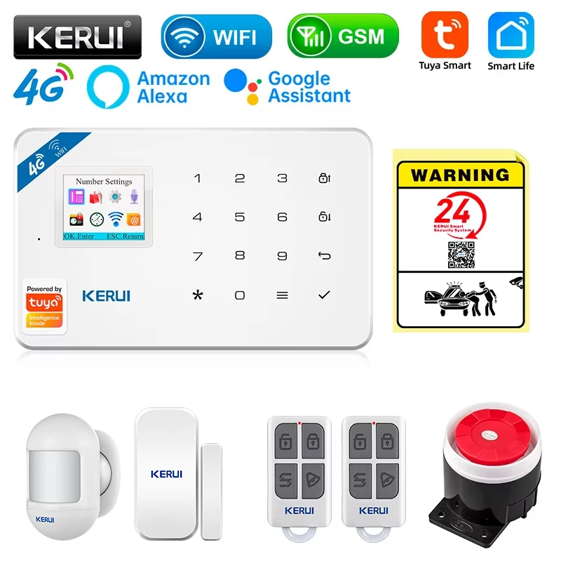 KERUI نظام إنذار أمان عدة W184 - مراجعة Smart Home Demo Kit وسعره