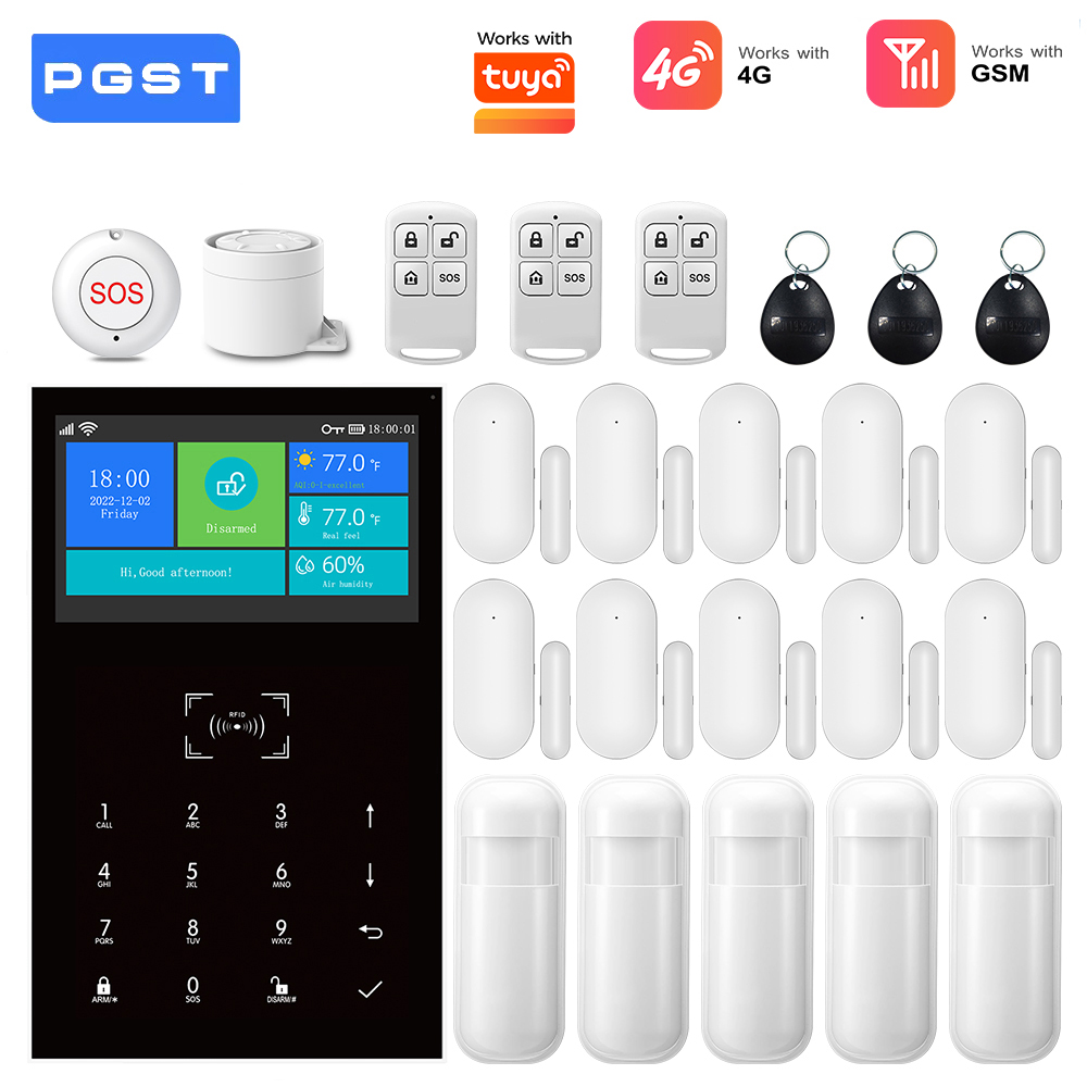 نظام إنذار 4G GSM واي فاي يعمل - مراجعة Smart Home Demo Kit وسعره