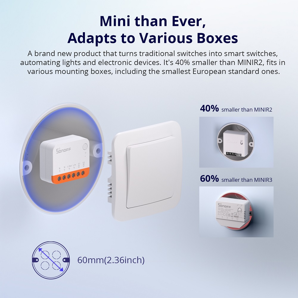 مفتاح ذكي واي فاي Sonoff Mini  - مراجعة Smart Home Miniature وسعره