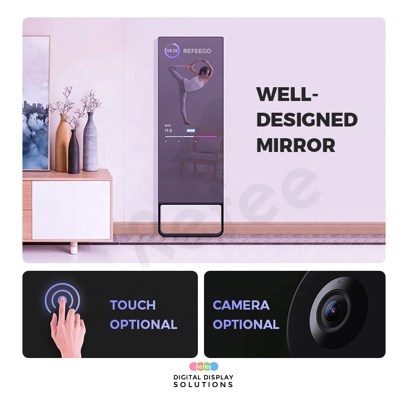 مرآة رقمية ذكية للمنزل تعمل بن - مراجعة Smart Home Gym Mirror وسعره
